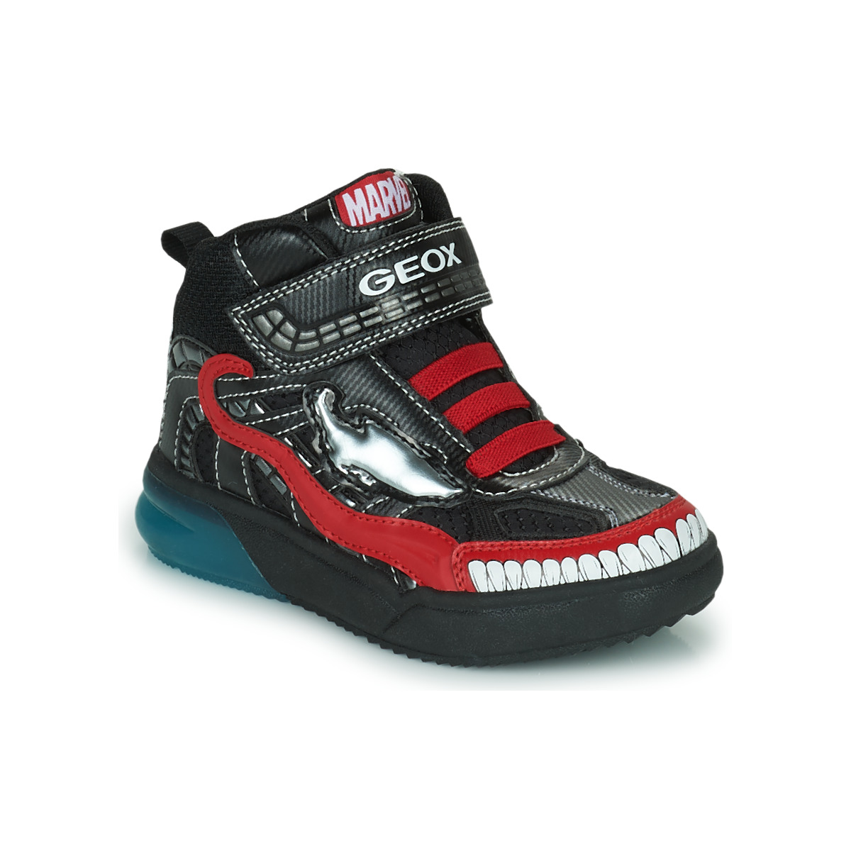 Παπούτσια Αγόρι Ψηλά Sneakers Geox J GRAYJAY BOY D Black / Red