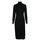 Υφασμάτινα Γυναίκα Μακριά Φορέματα MICHAEL Michael Kors TURTLE NK SLIT MIDI DRS Black