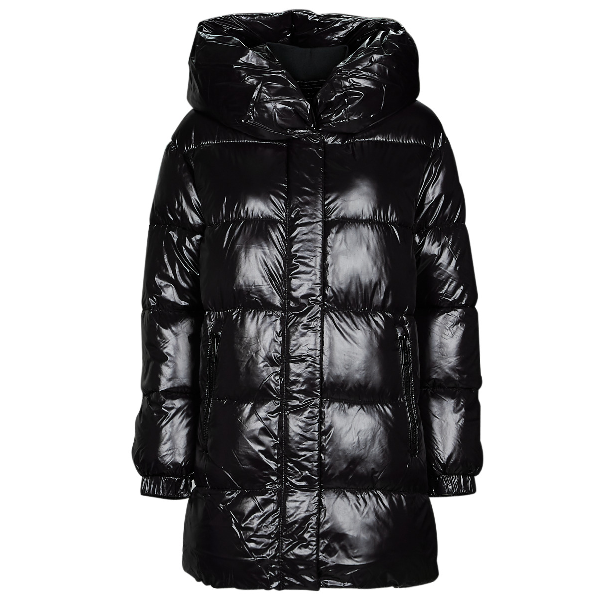 MICHAEL Michael Kors  Χοντρό μπουφάν MICHAEL Michael Kors HORIZONTAL QUILTED DOWN COAT WITH ATTACHED HOOD