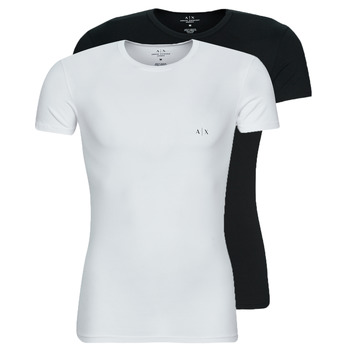 Υφασμάτινα Άνδρας T-shirt με κοντά μανίκια Armani Exchange 956005-CC282 Black / Άσπρο