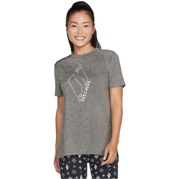 Υφασμάτινα Γυναίκα T-shirt με κοντά μανίκια Skechers Diamond Blissful Tee Grey