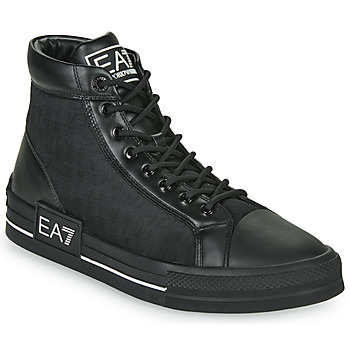 Παπούτσια Άνδρας Ψηλά Sneakers Emporio Armani EA7 JACQUARD SNEAKER Black