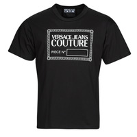 Υφασμάτινα Άνδρας T-shirt με κοντά μανίκια Versace Jeans Couture  Black / Άσπρο