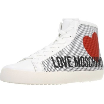Παπούτσια Γυναίκα Ψηλά Sneakers Love Moschino SNEAKERD.CASSE25 Άσπρο