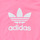 Υφασμάτινα Κορίτσι Φούτερ adidas Originals CROPPED HOODIE Ροζ