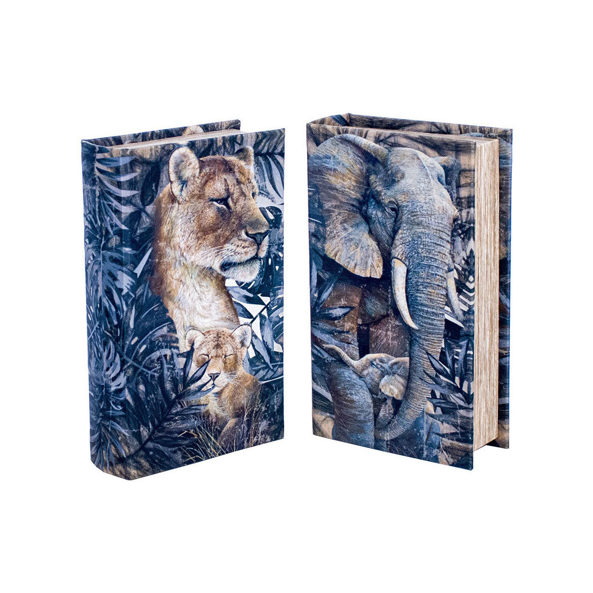 Καλάθια, κουτιά Signes Grimalt Βιβλίο Βιβλίο Τίγρης Και Ελέφαντα 2 Μονάδες