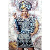 Σπίτι Πίνακες Signes Grimalt Αφρικανική Εικόνα Μπλέ