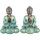 Σπίτι Αγαλματίδια και  Signes Grimalt Ο Βούδας Διαλογίζεται 2 Μονάδες Μπλέ