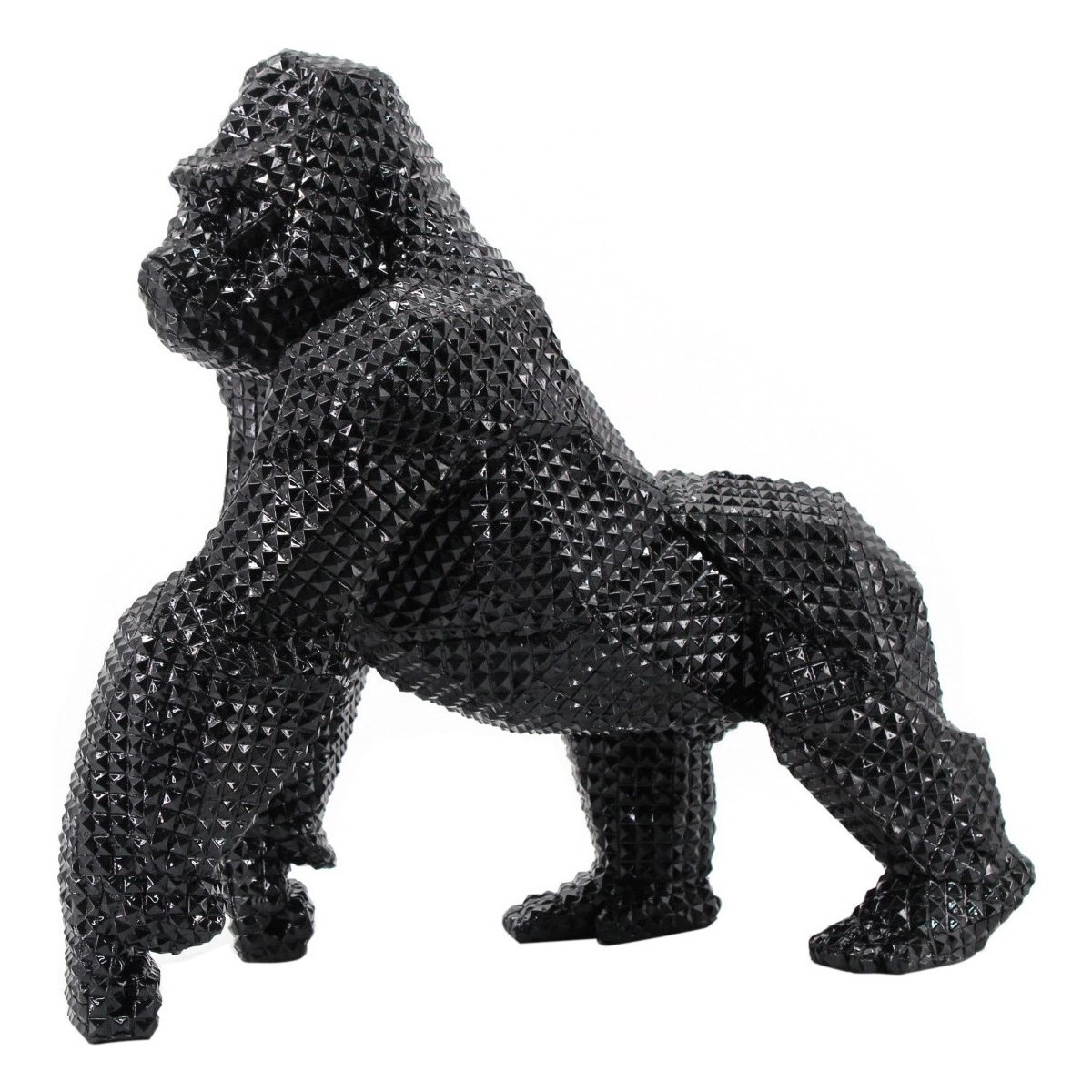 Σπίτι Αγαλματίδια και  Signes Grimalt Εικόνα Gorilla Με Τα Πόδια. Black