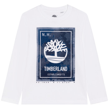 Υφασμάτινα Αγόρι Μπλουζάκια με μακριά μανίκια Timberland T25T39-10B Άσπρο