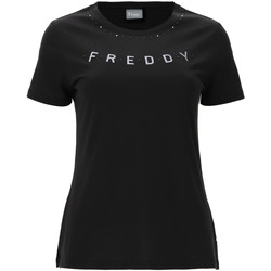 Υφασμάτινα Γυναίκα T-shirt με κοντά μανίκια Freddy S2WALT2 Black
