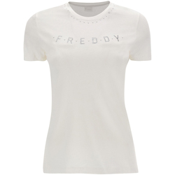 Υφασμάτινα Γυναίκα T-shirt με κοντά μανίκια Freddy S2WALT2 Άσπρο