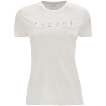 Υφασμάτινα Γυναίκα T-shirts & Μπλούζες Freddy S2WALT2 Άσπρο