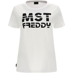Υφασμάτινα Γυναίκα T-shirt με κοντά μανίκια Freddy S2WMAT1 Άσπρο