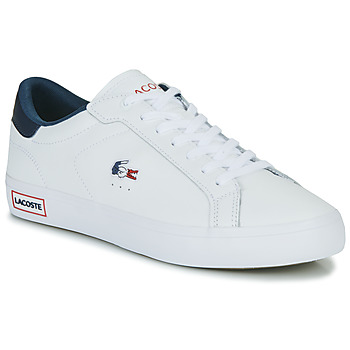 Παπούτσια Άνδρας Χαμηλά Sneakers Lacoste POWERCOURT Άσπρο / Μπλέ / Red