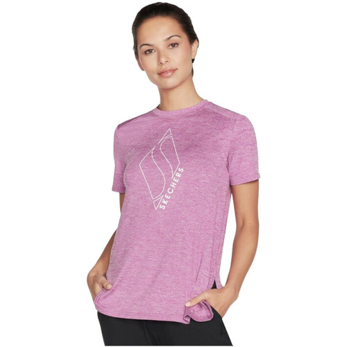 Υφασμάτινα Γυναίκα T-shirt με κοντά μανίκια Skechers Diamond Blissful Tee Violet
