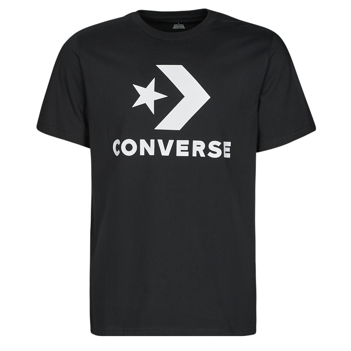 Υφασμάτινα T-shirt με κοντά μανίκια Converse GO-TO STAR CHEVRON TEE Black