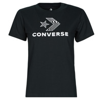 Υφασμάτινα Γυναίκα T-shirt με κοντά μανίκια Converse STAR CHEVRON TEE Μαυρο