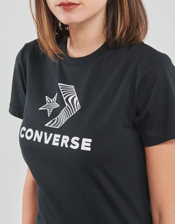 Converse STAR CHEVRON TEE Μαυρο