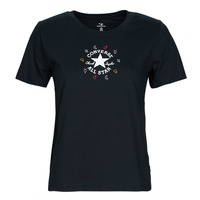 Υφασμάτινα Γυναίκα T-shirt με κοντά μανίκια Converse CHUCK CRYSTAL ENERGY REGULAR TEE Converse / Μαυρο