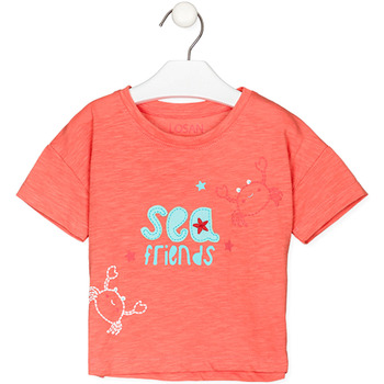 Υφασμάτινα Παιδί T-shirts & Μπλούζες Losan 216-1003AL Orange