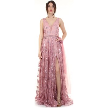 Υφασμάτινα Γυναίκα Μακριά Φορέματα Impero Couture BU25621-2 Violet