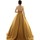 Υφασμάτινα Γυναίκα Μακριά Φορέματα Impero Couture KB16002 Gold