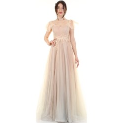 Υφασμάτινα Γυναίκα Μακριά Φορέματα Impero Couture MH95353 Gold