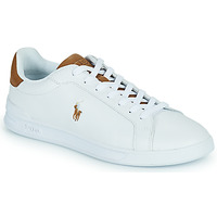 Παπούτσια Χαμηλά Sneakers Polo Ralph Lauren HRT CT II-SNEAKERS-LOW TOP LACE Άσπρο / Cognac