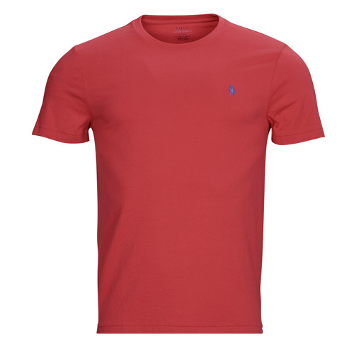Υφασμάτινα Άνδρας T-shirt με κοντά μανίκια Polo Ralph Lauren K223SC08-SSCNCMSLM2-SHORT SLEEVE-T-SHIRT Red / Sunrise / Κοκκινο