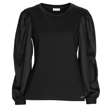 Υφασμάτινα Γυναίκα Μπλουζάκια με μακριά μανίκια Liu Jo WF2388 Black