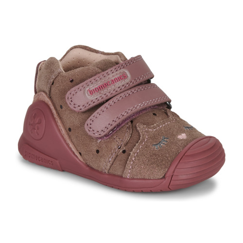 Παπούτσια Κορίτσι Χαμηλά Sneakers Biomecanics BIOGATEO CASUAL Brown / Ροζ