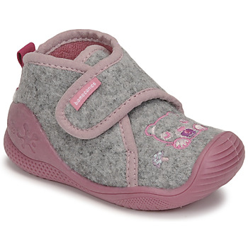 Παπούτσια Κορίτσι Παντόφλες Biomecanics BIOHOME Grey / Ροζ