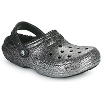 Παπούτσια Γυναίκα Σαμπό Crocs CLASSIC GLITTER LINED CLOG Black / Argenté