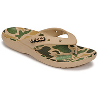 Παπούτσια Άνδρας Σαγιονάρες Crocs CLASSICCROCSPRINTEDCAMOFLIP Beige / Camouflage
