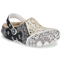 Παπούτσια Γυναίκα Σαμπό Crocs CLASSIC LINED BANDANA CLOG Άσπρο / Beige / Black