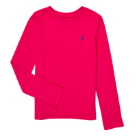 Υφασμάτινα Κορίτσι Μπλουζάκια με μακριά μανίκια Polo Ralph Lauren 311841122020 Ροζ