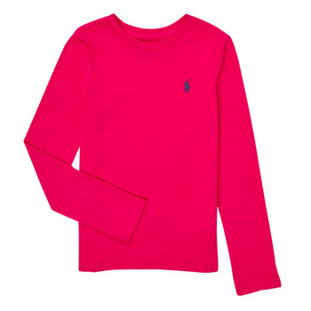Υφασμάτινα Κορίτσι Μπλουζάκια με μακριά μανίκια Polo Ralph Lauren 312841122020 Ροζ