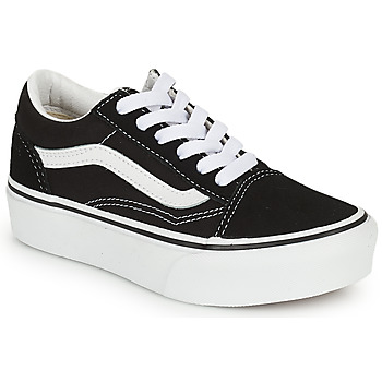 Παπούτσια Παιδί Χαμηλά Sneakers Vans UY Old Skool Platform Black / Άσπρο