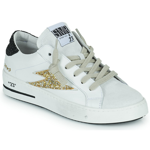 Παπούτσια Γυναίκα Χαμηλά Sneakers Semerdjian MAYA Άσπρο / Beige / Gold