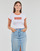 Υφασμάτινα Γυναίκα T-shirt με κοντά μανίκια Levi's GRAPHIC RINGER MINI TEE Orange / Bright / Ασπρό