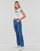 Υφασμάτινα Γυναίκα T-shirt με κοντά μανίκια Levi's GRAPHIC RINGER MINI TEE Bright / Ασπρό / μπλε  / Sea