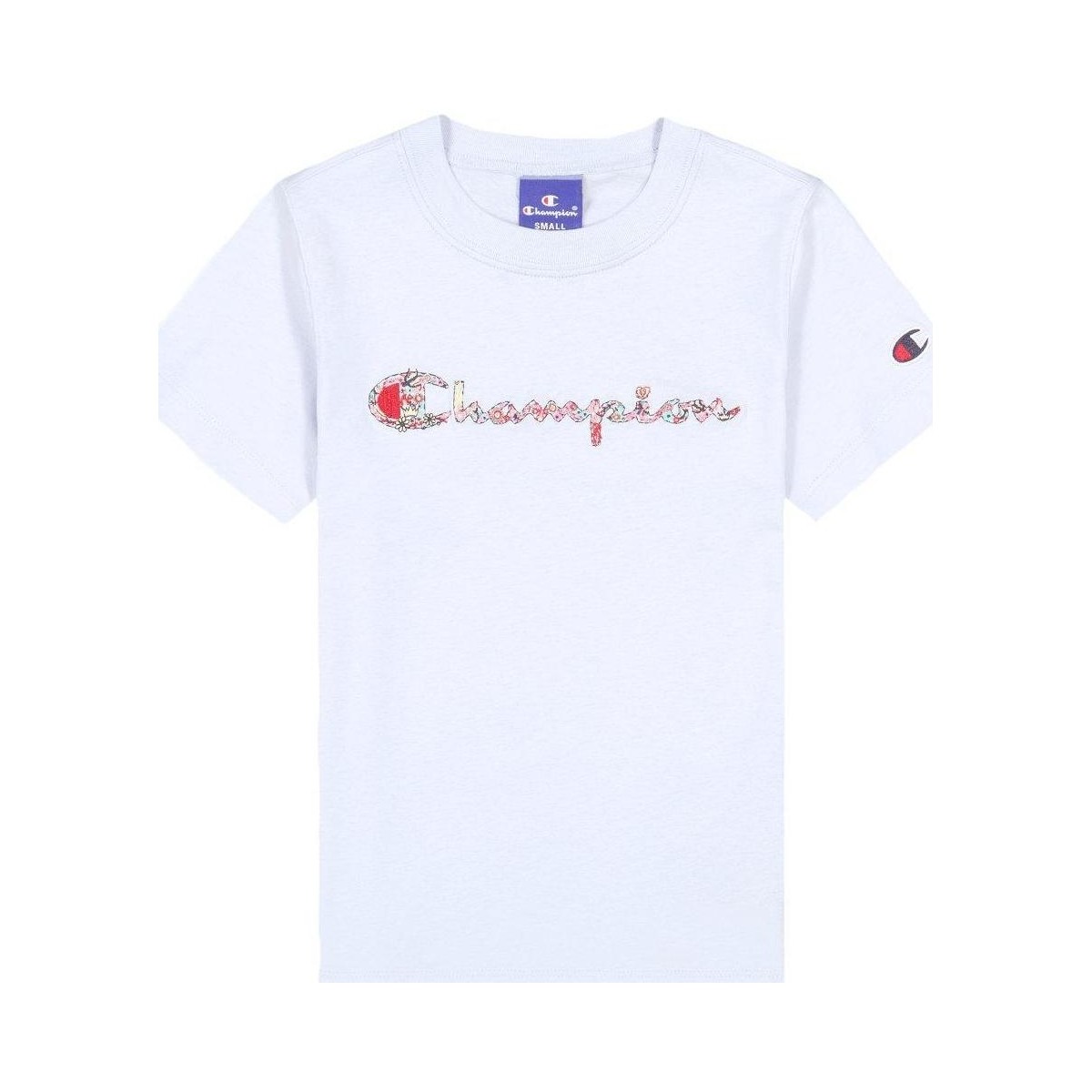 Υφασμάτινα Κορίτσι T-shirt με κοντά μανίκια Champion  Μπλέ