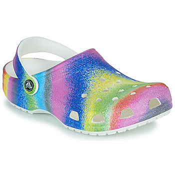 Παπούτσια Παιδί Σαμπό Crocs Classic Spray Dye Clog K Άσπρο / Multicolour