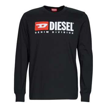 Υφασμάτινα Άνδρας Μπλουζάκια με μακριά μανίκια Diesel T-JUST-LS-DIV Black