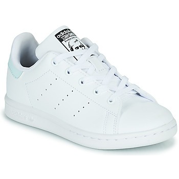 Παπούτσια Παιδί Χαμηλά Sneakers adidas Originals STAN SMITH C Άσπρο / Μπλέ
