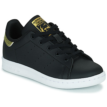Παπούτσια Κορίτσι Χαμηλά Sneakers adidas Originals STAN SMITH C Black / Gold