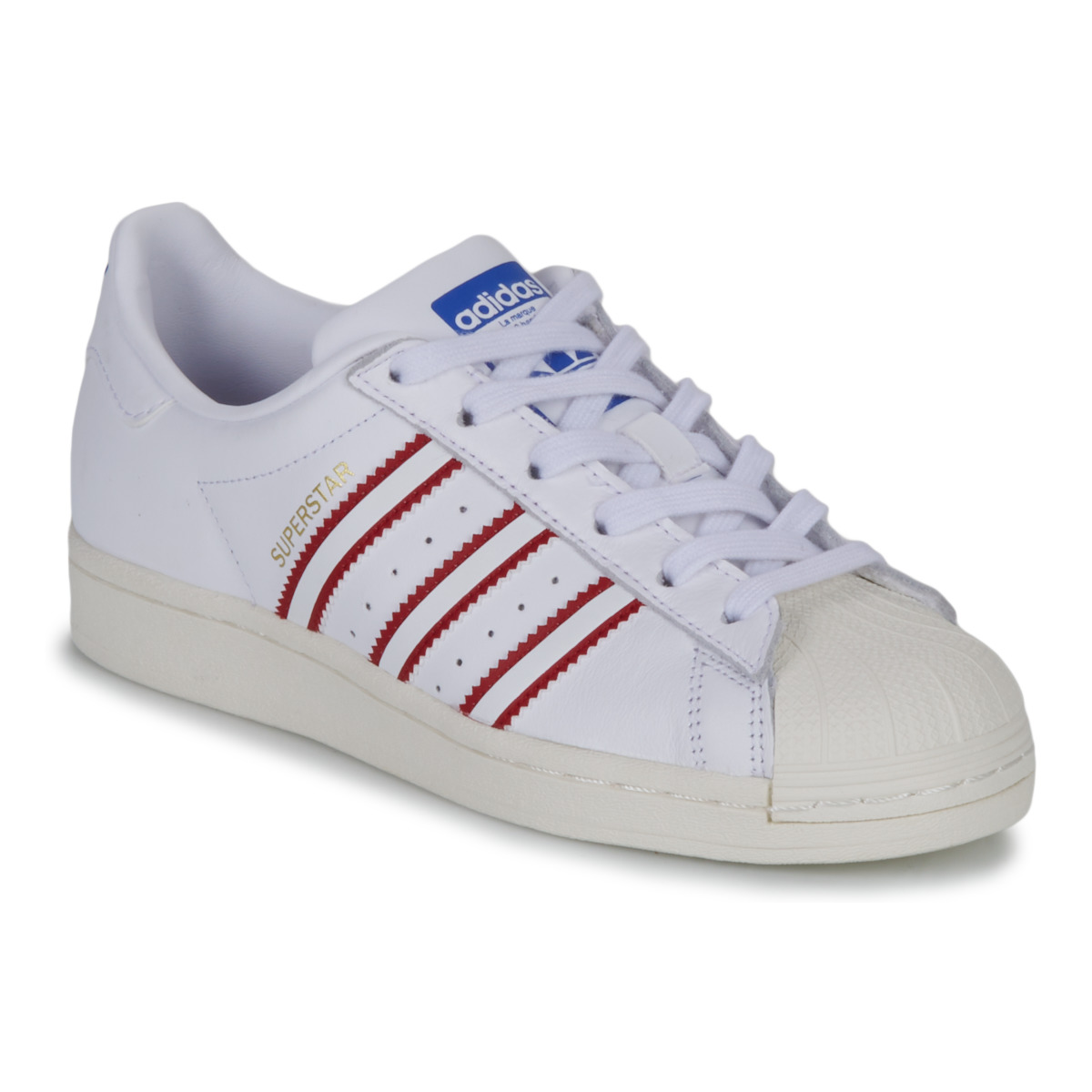 Παπούτσια Παιδί Χαμηλά Sneakers adidas Originals SUPERSTAR J Άσπρο / Red