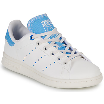 Παπούτσια Παιδί Χαμηλά Sneakers adidas Originals STAN SMITH J Άσπρο / Μπλέ