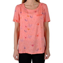 Υφασμάτινα Γυναίκα T-shirt με κοντά μανίκια Good Look 16139 Ροζ